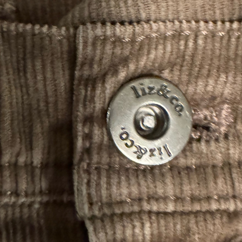 Liz & Co. Corduroy pants stretch size 10 28 inch inseam - Picture 4 of 8